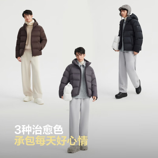 Bosideng 25-year-old down jacket men's winter 90 velvet thickened hooded loose short casual all-match warm jacket