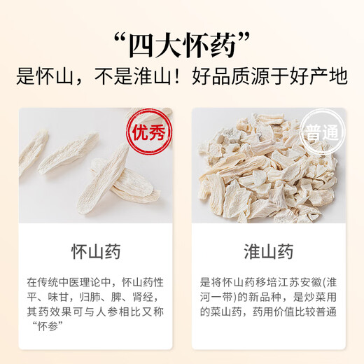 Fangjiapuzi Iron Bar Yam 200g/bottle Sulfur-free Raw Sun-dried Iron Bar Yam Dried Slices Red Dates, Wolfberry, Codonopsis and Yuzhu Soup