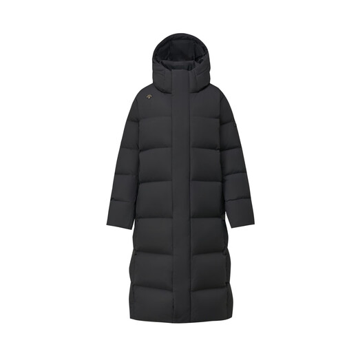 DESCENTE Desante SKI STYLE series HEAT NAVI men's and women's long goose down sports down jacket women's BK-black-D5492SDJ52 XL (male 180/female 175)