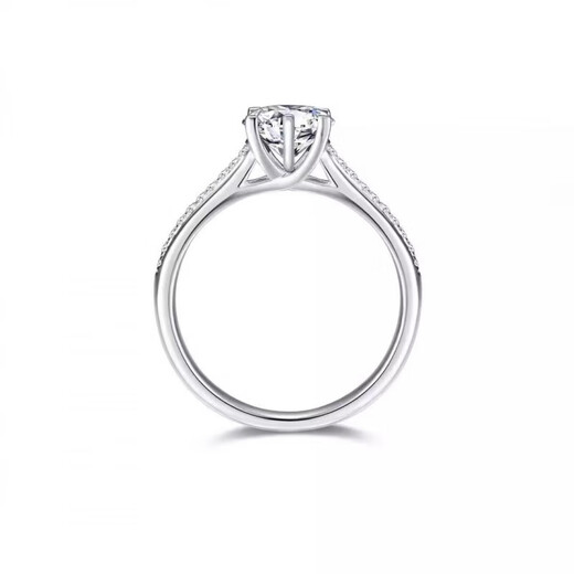 I Do platinum PT950 diamond ring for women with baby's breath 1 carat Starlight Queen cultivated diamond wedding ring proposal gift for wife Starlight Queen 50 points diamond opening adjustable