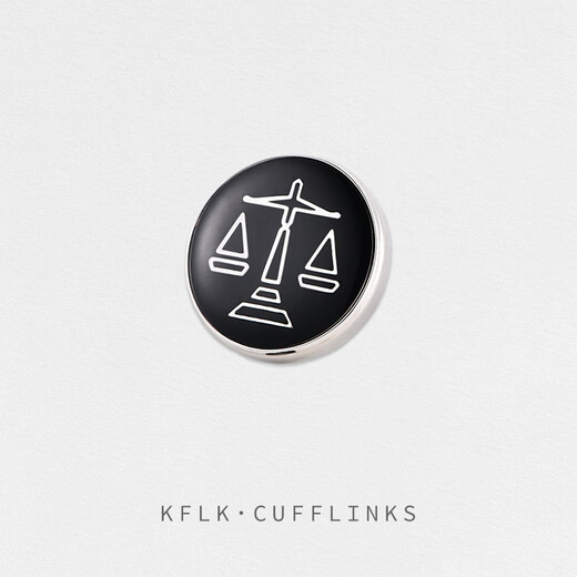 Kavlink (KFLK) Balance Brooch High-end Lapel Pin Button Collar Corner Button Suit Clothing Accessories Men's Badge Lawyer Breast Buckle XZ-K174 Balance Brooch 1 piece