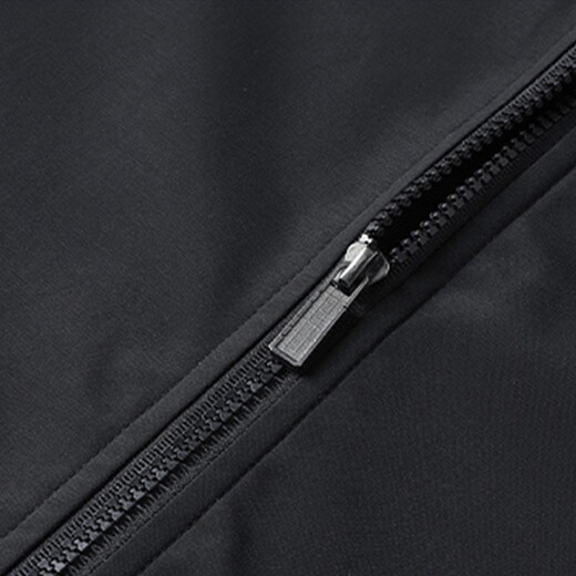 PLAYBOY Cotton Men's Autumn and Winter Jacket Cotton Large Size Men's Business Casual Windproof Stand Collar Jacket Black XL