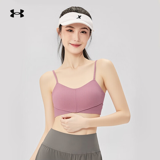 Under Armor Women's Spaghetti Strap Bra Autumn New Fashion Back Beautiful Yoga Pilates Sports Bra 1384011 1384011-697 S