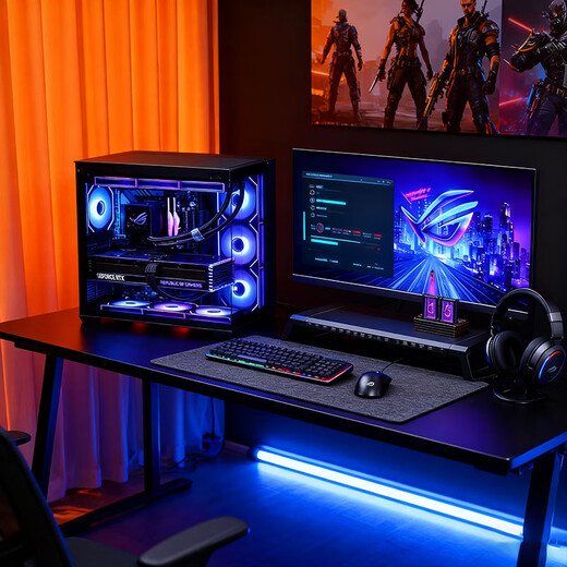 ASUS family bucket sea view room 14600KF 265KF 245KF graphics card 5060Ti 5070 graphics card Delta mobile design game assembly computer host DIY assembly 14600KF+RTX5060TI 16G丨Configuration five