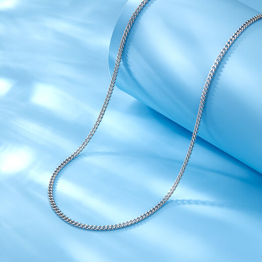 Luxury beads pt950 platinum necklace light luxury niche high-end platinum chain temperament girl birthday gift jewelry for girlfriend 3.43g-43cm