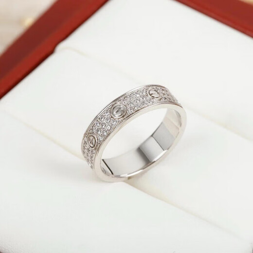 Maiyong's fashionable men's and women's 18k gold wide and narrow version six-diamond and eight-diamond diamond rings starry sky couple rings light luxury Lao Fengxiang's same narrow version k gold single diamond ring Lao Fengxiang's same style US size 7 and country code 14-15