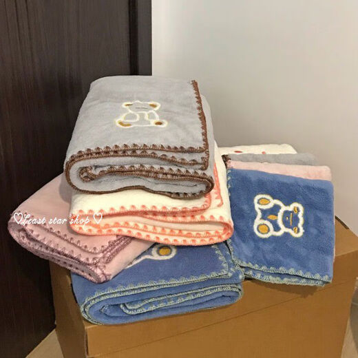 Yusenyi Cute Bear Face Washing Towel Female Cartoon Couple Face Washing Towel Than Pure Cotton Bath Towel Hands White Towel-Overall Puppy