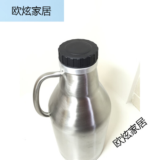 Sailoto 4L2L threaded cover double-layer insulated stainless steel beer barrel homemade craft beer insulated handle beer bottle 4L brand new