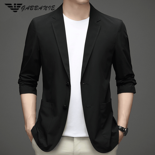 FALAMONE Armani Casual Suit Men's Spring and Autumn Thin Casual Men's Single Jacket Suit Light Green M 170