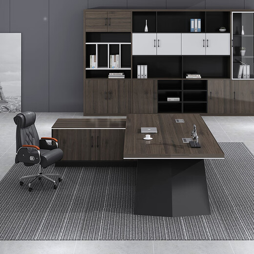 Shengli Boss Desk President Executive Desk Simple Manager Supervisor Single Office Desk and Chair Combination One Front Chair