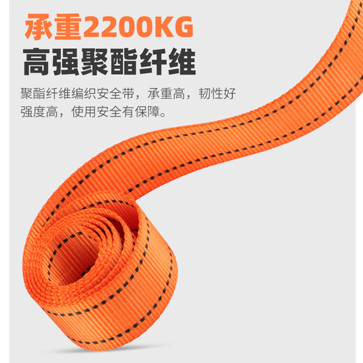 Luokeyan five-point safety belt, high-altitude working safety rope, full-body anti-fall national standard, double small hook 1.8m buffer bag, Beijing warehouse flash delivery