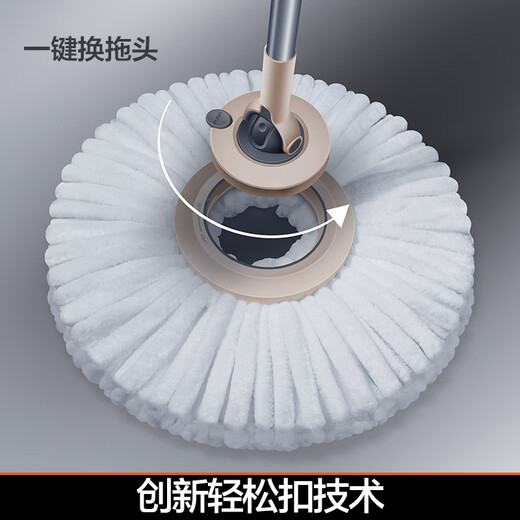 David Spin Mop Wash-and-Strip All-in-One Lazy Mopping Artefakt-Mopp für den Heimgebrauch mit einem Mopp und kein Händewaschen erforderlich. 2025 neuer Mopp