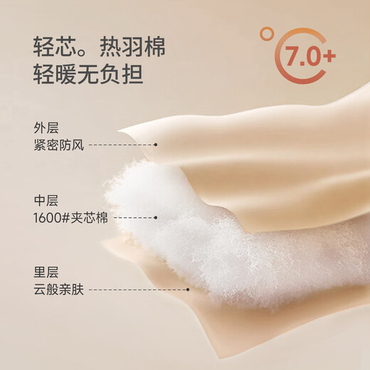 Bali Piglet Children's Cotton Clothes Autumn and Winter Boys' Thickened Warm Bottoming Cotton Jackets Girls' Padded Liner Clothes Baby Jackets Purple Wheat Wave 90