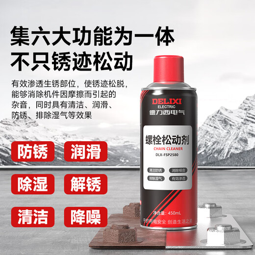 DELIXI ELECTRIC screw loosening agent powerful rust remover bolt rust lubricant anti-rust rust quick cleaning two bottles of screw loosening agent 16.95_bottle