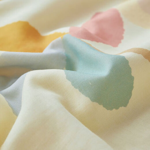 Children's pure cotton air-conditioning quilt air-conditioning blanket light oxygen double-layer yarn children's throw blanket cotton baby summer cooling quilt summer quilt Windmill Bear 120*150cm cotton double-layer yarn children's throw blanket