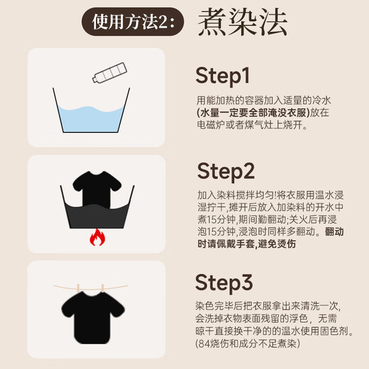 MLECON European Clothes Dye Black Clothes Dye Does Not Fade No Cooking Fixes Old Clothes Renovation Restoration Set