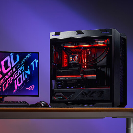 ASUS ROG Sun God family bucket 9800X3D RTX5080 RTX5090 D assembly computer host thousand frames e-sports game AI design rendering DIY assembly machine with five 9800X3D+RTX5080