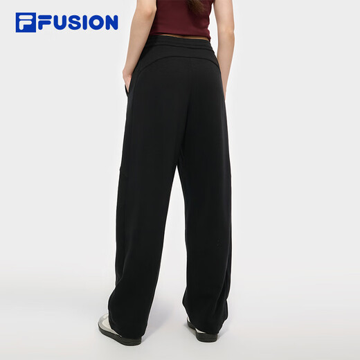 FILAFUSION Fila trendy brand knitted trousers for women 2025 autumn fashion loose straight casual pants