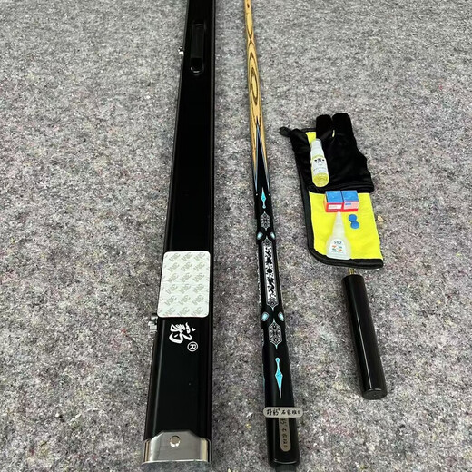 Yebao Shijiaban 6 aluminum alloy one-to-one replica of the same pattern small head black eight snooker Chinese one-piece pole Beijiang NFC chip single pole + extended handle