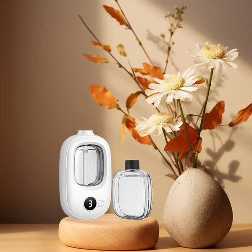 Aromatherapy machine, automatic fragrance spraying machine, deodorizing and odor-free fragrance machine, home office silent fragrance diffuser, hotel, public place, leisure club fragrance machine, long-lasting fresh air V01 aromatherapy machine 1 set + 3 bottles of perfume