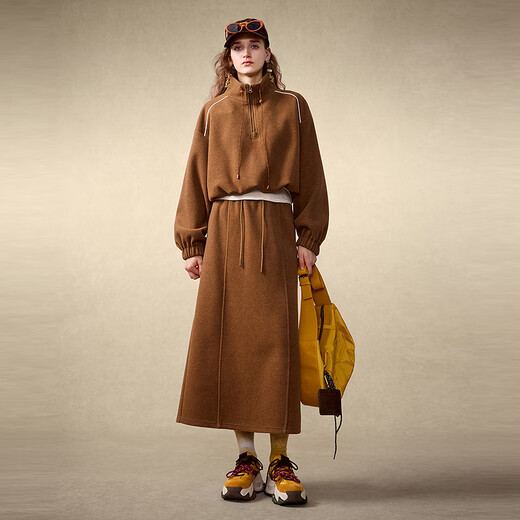 Wancaoyi (wancaoyi) Wancaoyi Shopping Mall Same Style 2025 Winter New Fashion Suit H29522551 Brown XS