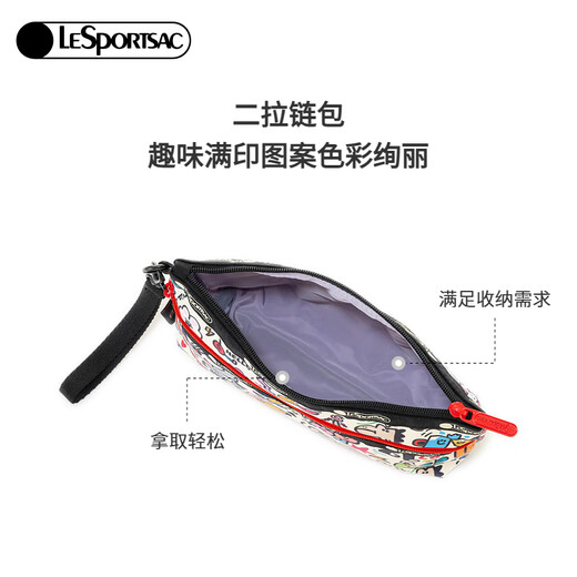 LeSportsac 乐博诗25 New Funny Duck Little Lucky Series Cute Full Printed Compartment Storage Bag Clutch Small Lucky Paradise