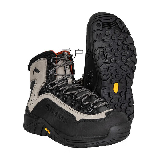 SIMMS wading shoes G3 Guide fishing shoes wading boots rubber sole anti-slip fly lure outdoor shoes for men black gray