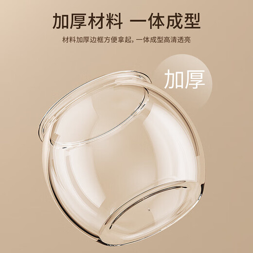 Round household transparent small fish tank desktop 4K ultra-clear desktop fish tank decoration and ornamental one-piece desktop ecological aquarium turtle tank goldfish tank round fish tank extra large 21*22.5*24.5cm