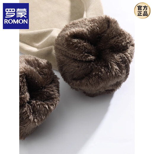 ROMON, a pair of winter high-end thickened leggings for men, new winter loose sports pants, lambswool plus velvet pants, beige XL, recommended 120-140Jin Jin equals 0.5 kg