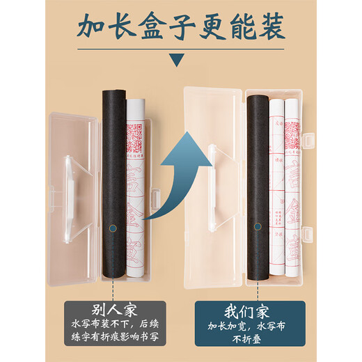 Liupintang brush water writing brush calligraphy water writing cloth set for beginners entry-level calligraphy special primary school calligraphy adult soft pen copybook water writing practice washed cloth fifth treasure of the study room