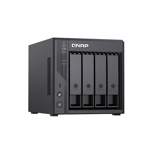 威联通（QNAP）Qu405企业级家庭存储 N355 16G内存 48T容量四盘位网络存储NAS私有云 AI相册手机备份 网盘服务器