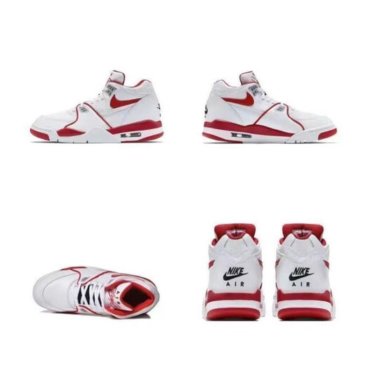 
AJNIKERAIR NIKE pure original Flight89 basketball shoes black, white, red, white, blue and white laser AJ4 brother model Chicago NIKE FLIGHT89-white black olive single layer 36