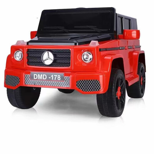 Children's electric car four-wheel off-road bottle remote control toy car can seat people of different sizes for boys and girls dual-wheel drive baby stroller dual-wheel drive white + common seat 12V4.5 + swing bluetooth