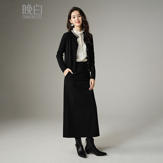 Late White New Product 2025 Autumn Solid Color Temperament Fashion Top Lace Stand Collar Skin Friendly Versatile Shirt for Women Beige L