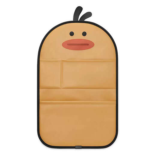 Erdong car storage hanging bag car backrest seat back multifunctional storage bag rear table board rear seat storage rack paper cute duck simple storage anti-kick long version