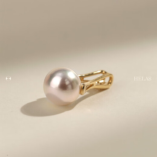 Akoya Seawater Pearl Necklace for Women 18K Gold Pendant Diamond Necklace 2025 New Birthday Gift 7.5