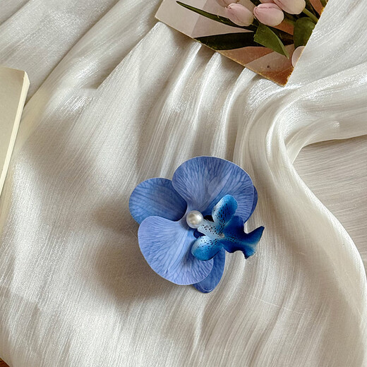 DOROCH blue Phalaenopsis gift wrapping paper decorative clips 2 Christmas gifts Thanksgiving New Year's Day photo props