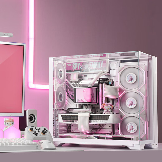 ASUS (ASUS) ASUS rog family bucket R7 9800X3D barebone host Lianli Bauhaus O11-VISION7800X3D without graphics card ASUS complete assembly computer 9700X barebone + 32G丨Configuration one