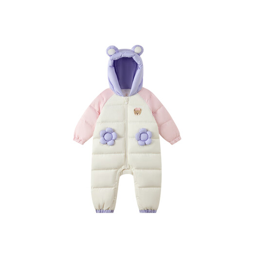 PawinPaw Cartoon Bear Children's Clothing 25th Winter New Men's and Women's Baby Hooded Jumpsuit Keeps Warm and Comfortable