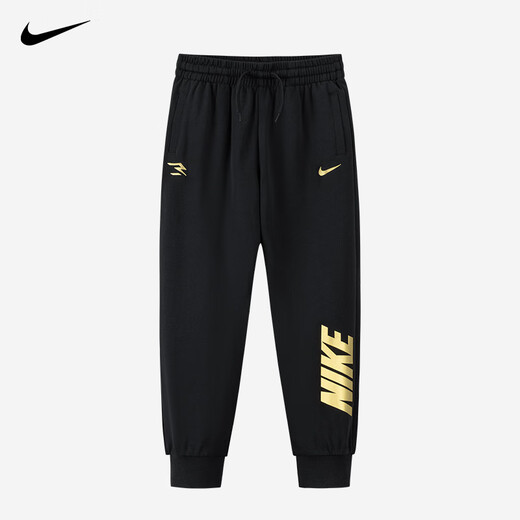 NIKE Nike Girls' Velvet Sweater Set Winter 2025 New Boys' Sports Cotton Two-piece Set Children's Long Sleeve College Red 2245 Autumn and Winter Velvet Style High Weight 150/M Recommended Height 140-152cm