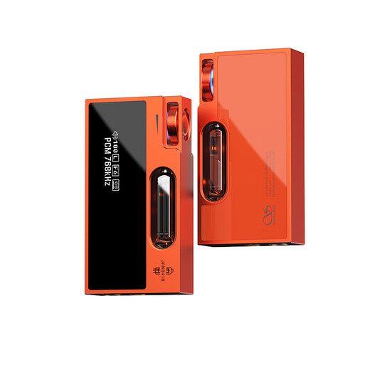 SHANLING UA7 tube portable decoding amp small tail all-in-one mobile phone computer high resolution high fidelity APP control 4.4 balanced gilt orange + leather case black and purple