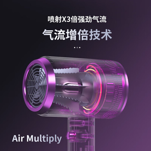 Hair dryer for drying hair, household negative ions will not hurt your hair, high-power hair salon dormitory special dryer, silent quick-drying hair care, starry sky gray 1200W flagship version + 1 billion negative ions