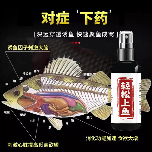 Sheng Nan Guo Zhi Liang Easy to catch fish fish attractant crucian carp, grass, silver carp, bighead carp, tilapia bait nesting material concentrated additive easy to catch fish 100ml