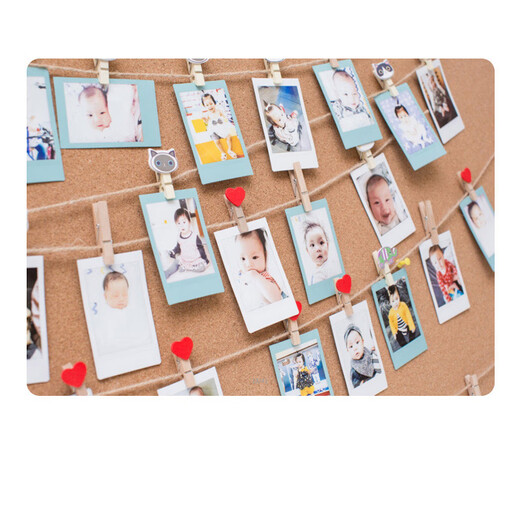 Fuji (FUJIFILM) instax instant camera 3-inch mini photo paper film roll 3-inch sky blue + photo album + storage box + refrigerator magnet official standard configuration