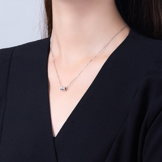Saturday Fu PT950 platinum necklace small waist pendant B048907 about 1.15g without chain birthday gift