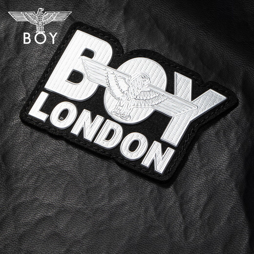 BOY LONDON Galaxy Wilderness Winter Hooded Jacket Trendy Brand Fashion Warm PU Leather Jacket Same Style for Men and Women N23907 Black M