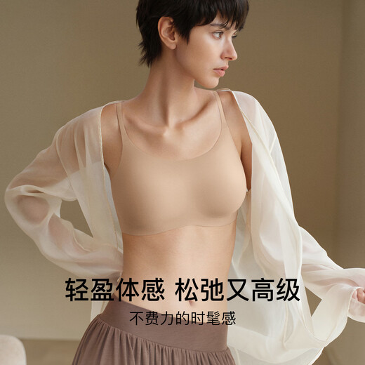 Ubras new seamless spaghetti straps invisible small nipple bra no size liquid foundation underwear invisible skin color one size