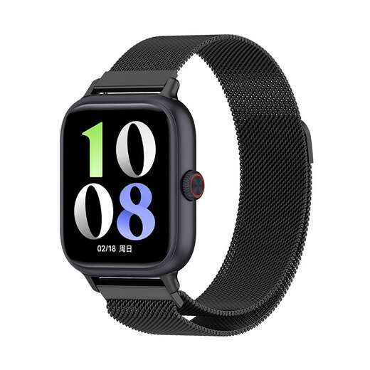 Noci is suitable for vivowatchgt strap vivogt2 watch Milan magnetic replacement with mobile phone dust plug Milan magnetic strap black suitable for vivo WATCH GT+ silver connector