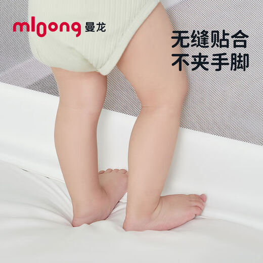 Manlong Bed Fence Guardrail Baby Anti-fall Fence Bed Fence Baby Bed Children's Anti-Fall Baffle Bed Fence Protection SuperGreen Safety Seamless Bed Pressure Fast Delivery Single Sided - 1.5m 5A Level