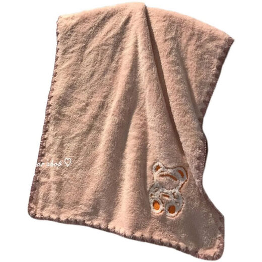 Yusenyi Cute Bear Face Washing Towel Female Cartoon Couple Face Washing Towel Than Pure Cotton Bath Towel Hands White Towel-Overall Puppy